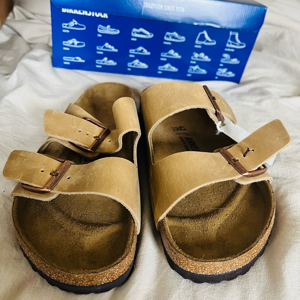Birkenstock Arizona Oiled Tobacco Brown Size 42